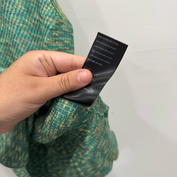 By Anthropologie Gemma Ribbed Tank Top Heathered Green Knit XS - Picture 5 of 6